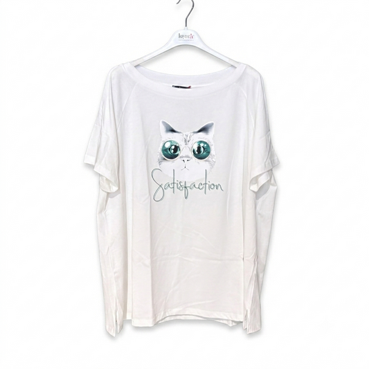 T-Shirt Cotone Gatto