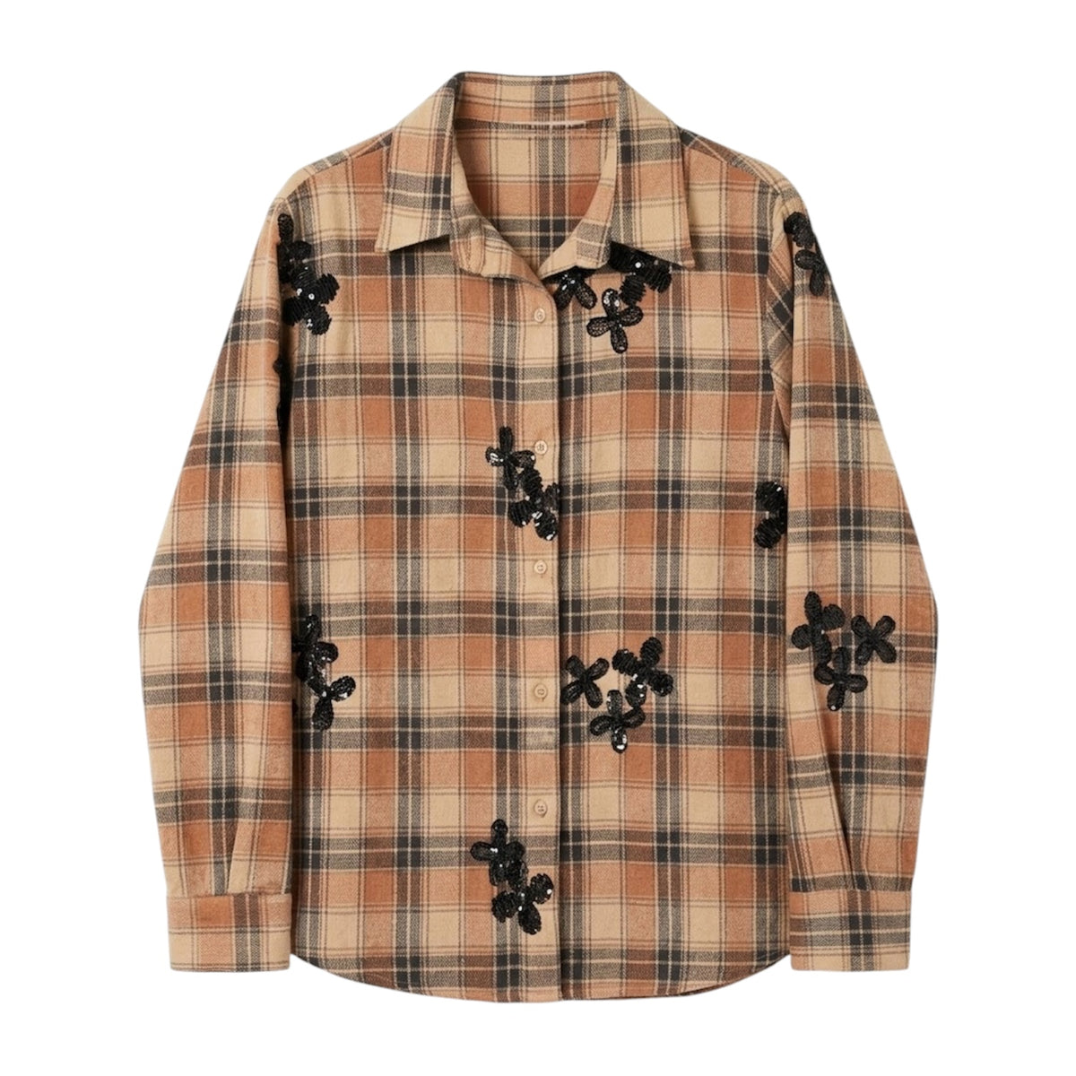 Camicia scozzese inserti