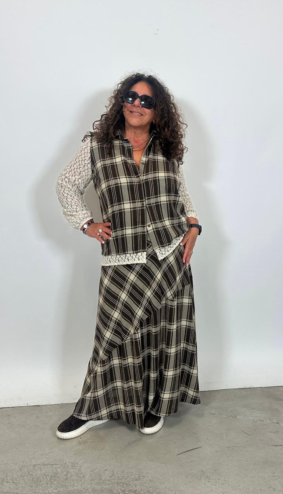 Camicia scozzese/pizzo