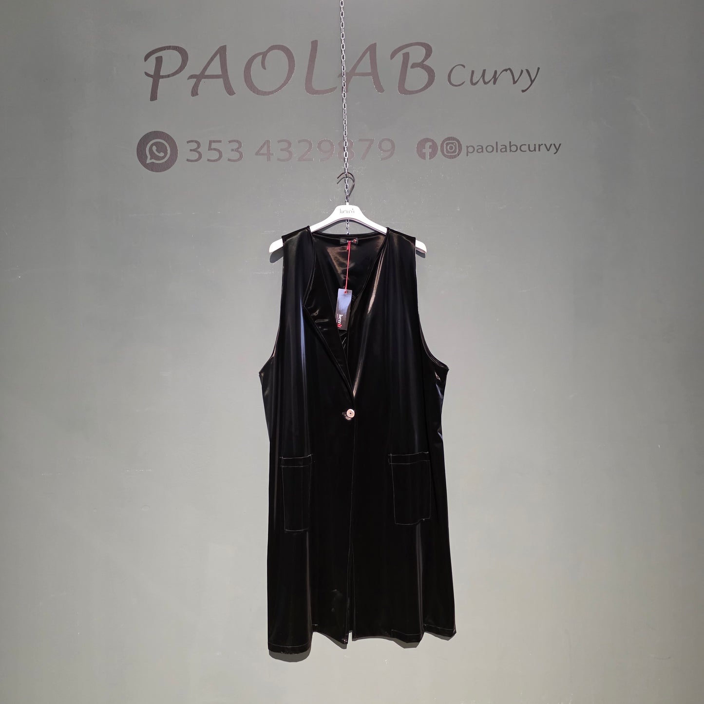 Smanicato Ecopelle Lucido