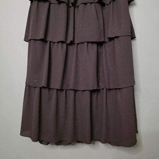 Gonna con balze e brilli