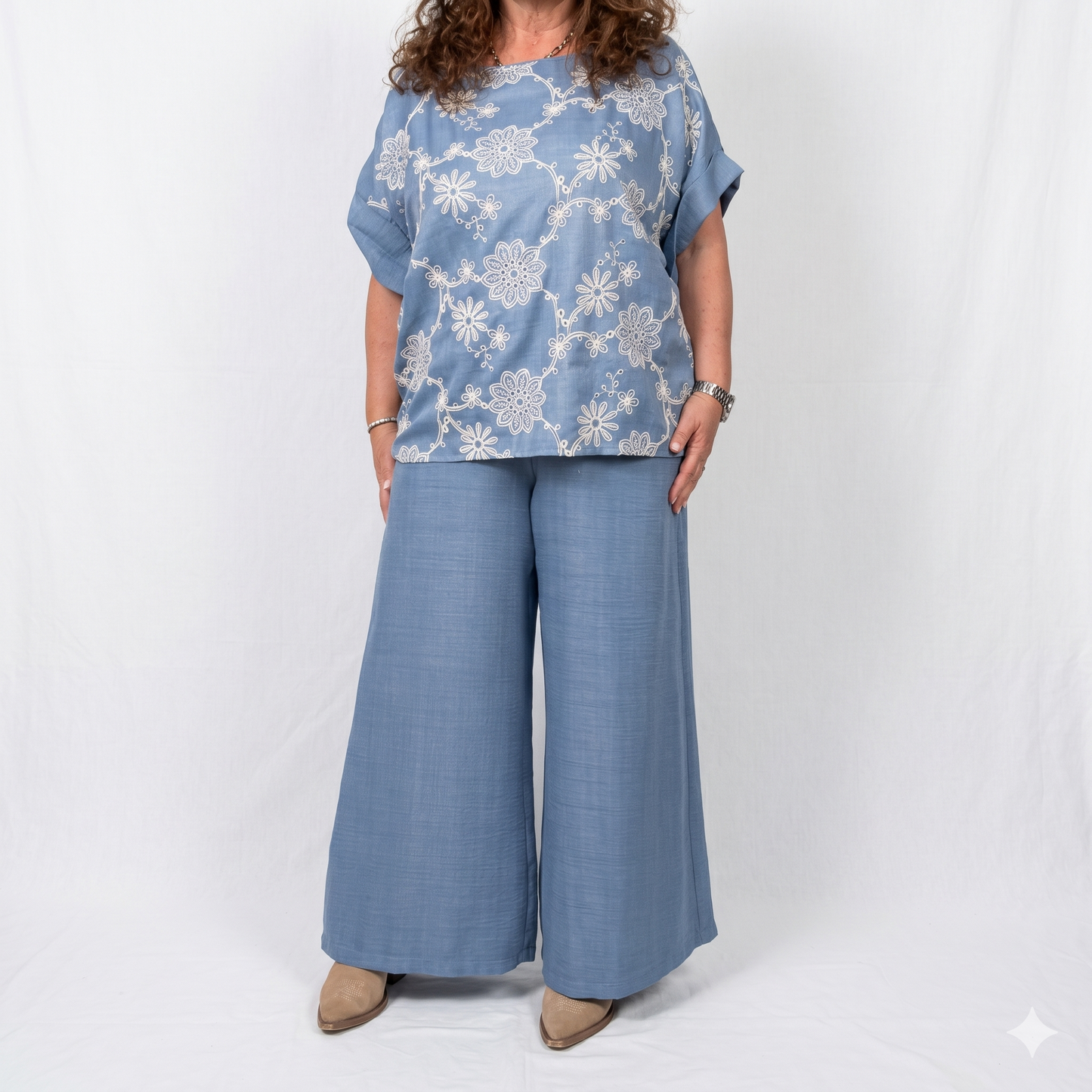 Pantalone Gamba Larga