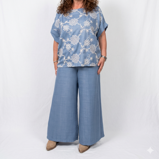 Pantalone Gamba Larga
