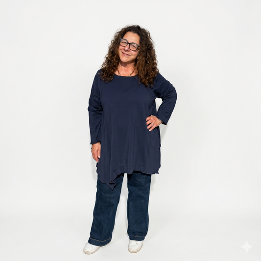 Maglia cotone 7/8