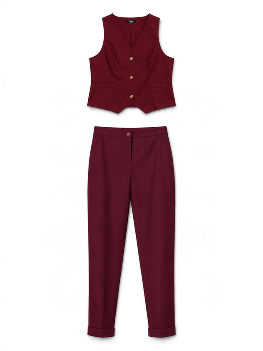 Pantalone con risvolto