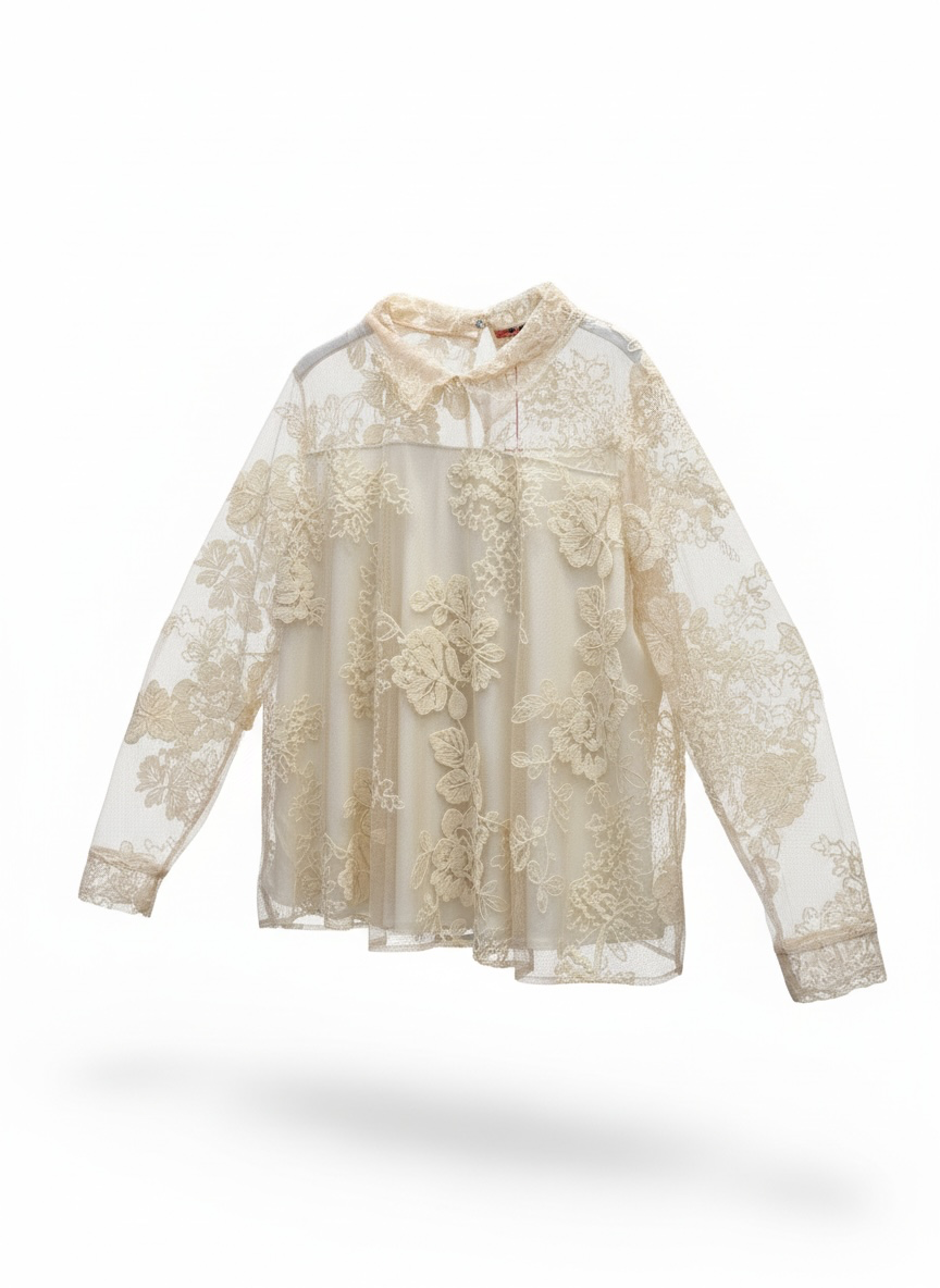 Casacca con collo a camicia