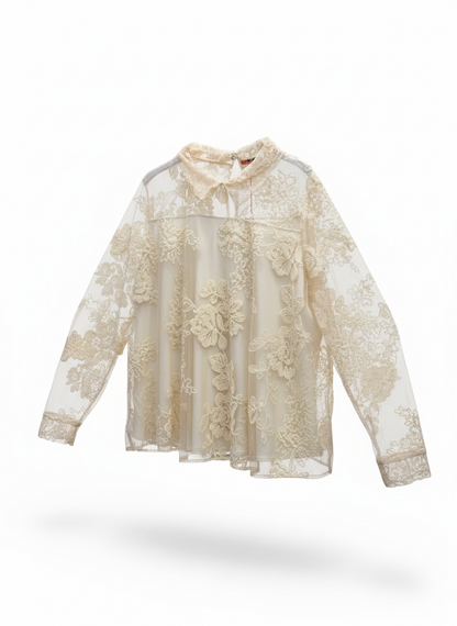 Casacca con collo a camicia