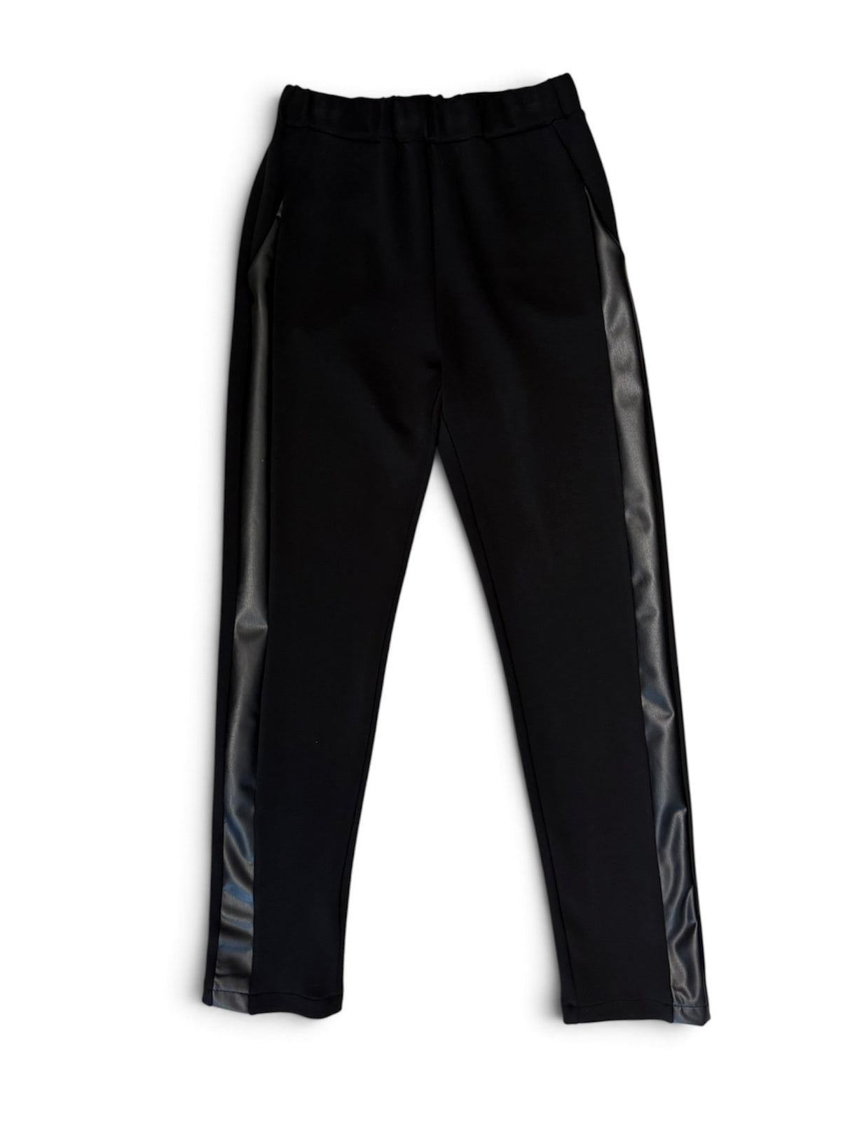 Pantalone inserto ecopelle
