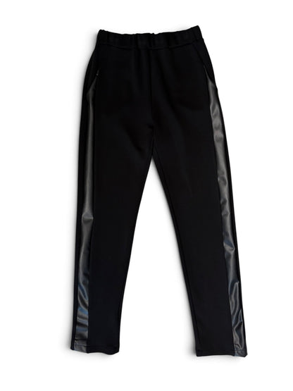 Pantalone inserto ecopelle