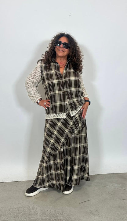 Camicia scozzese/pizzo