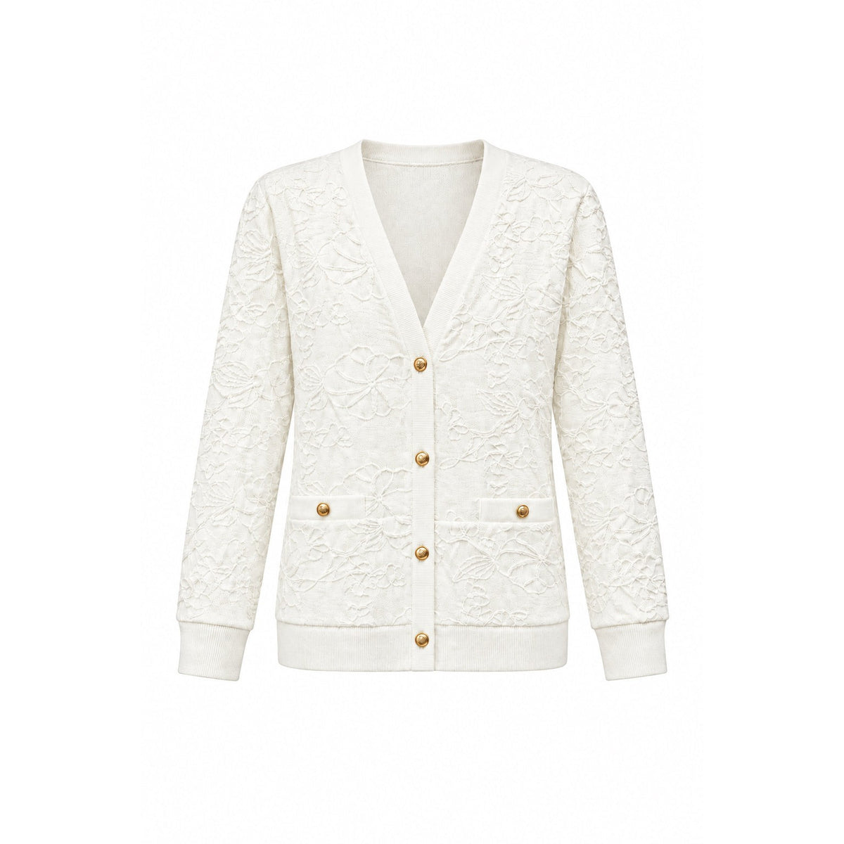 Cardigan con ricami