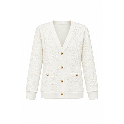 Cardigan con ricami