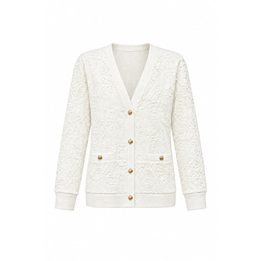 Cardigan con ricami